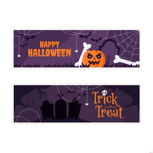 Halloween Banner Vector