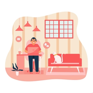 Home Office Illustration