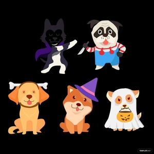 Halloween Dog Vector