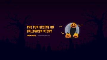 Free Halloween Quote Youtube Banner Template to Edit Online