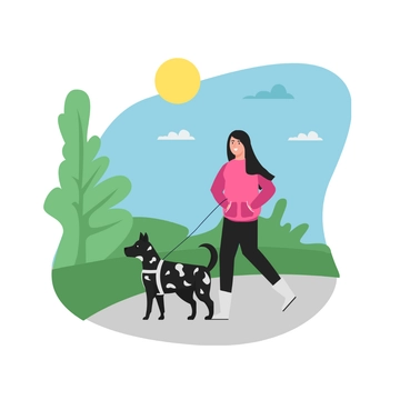 Free Morning Walk Clipart Template to Edit Online
