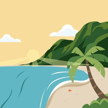 Free Good Morning Beach Clipart Template to Edit Online