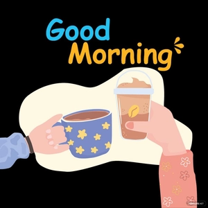 Good Morning Coffee Cup Vector