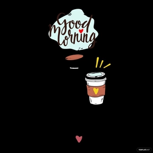Good Morning Lettering Vector