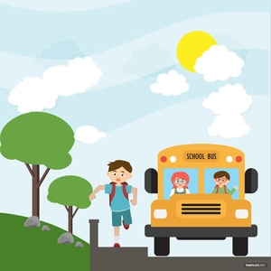 Good Morning School Vector