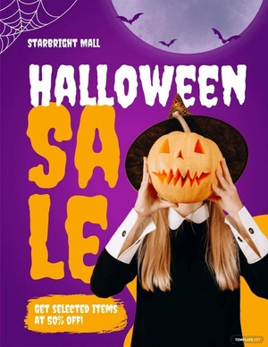 Halloween Sale Flyer Template