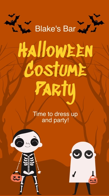 Free Halloween Costume Party Whatsapp Post Template to Edit Online Free Halloween Costume Party Whatsapp Post Template to Edit Online