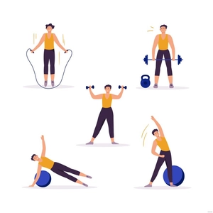Good Morning Workout Vector