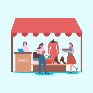 Business Line Illustration
