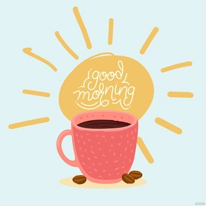 Good Morning Coffee Vector