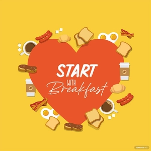 Good Morning Heart Vector