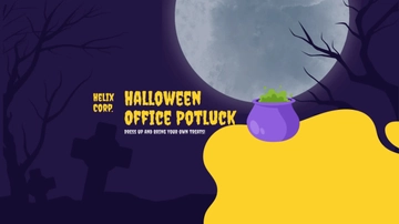 Free Halloween Potluck Youtube Banner Template to Edit Online Free Halloween Potluck Youtube Banner Template to Edit Online