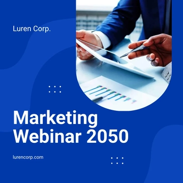Free Marketing Webinar Instagram Post Template to Edit Online
