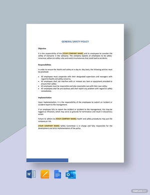 General Safety Policy Template