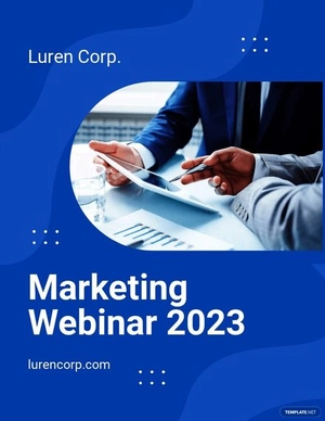 Marketing Webinar Flyer Template