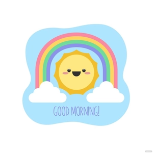 Cute Good Morning Vector