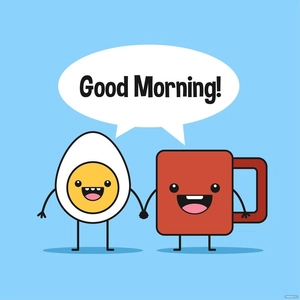 Cartoon Good Morning Vector