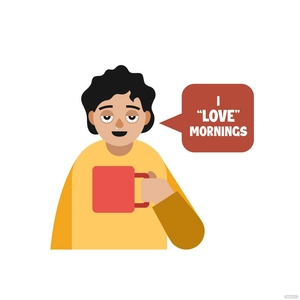 Funny Good Morning Vector