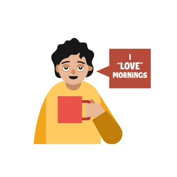 Free Funny Good Morning Clipart Template to Edit Online