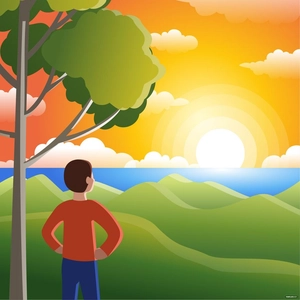 Good Morning Nature Vector