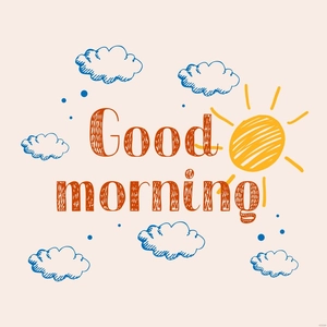 Doodle Good Morning Vector