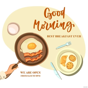 Good Morning Poster Vector