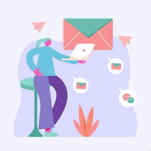 Business Email Illustration