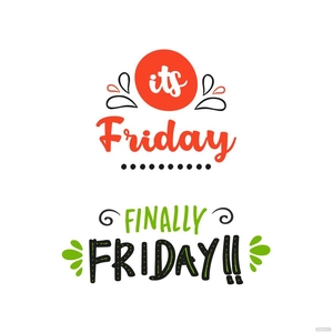 Good Morning Friday Vector