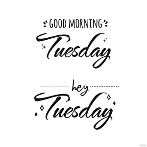 Good Morning Tuesday Vector