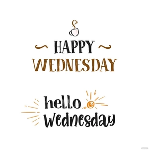 Good Morning Wednesday Vector