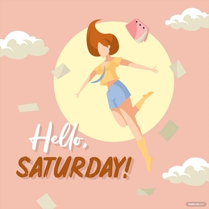 Good Morning Saturday Vector