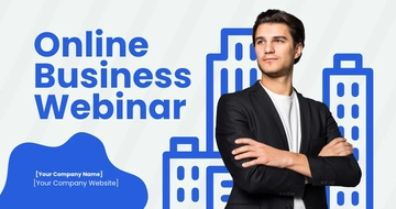 Free Business Webinar Facebook Post Template to Edit Online
