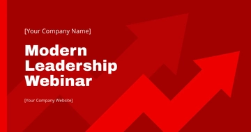 Free Leadership Webinar Facebook Post Template to Edit Online