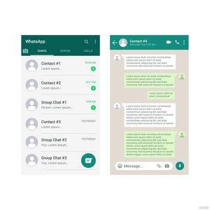 WhatsApp Chat Vector