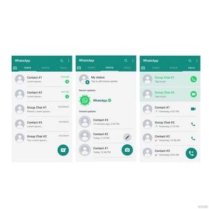 WhatsApp Interface Vector