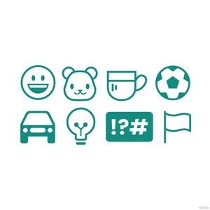 WhatsApp Emoticons Vector