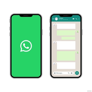 WhatsApp Screen Vector