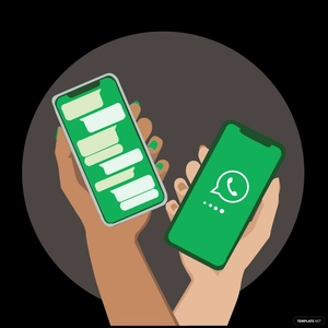 WhatsApp Phone Vector