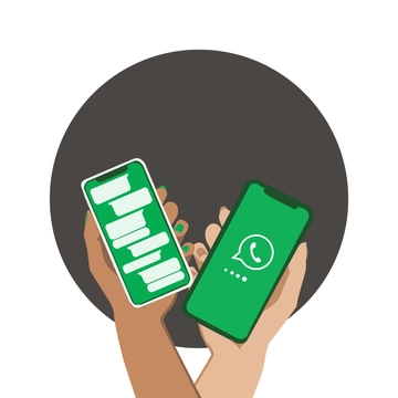 Free WhatsApp Phone Clipart Template to Edit Online