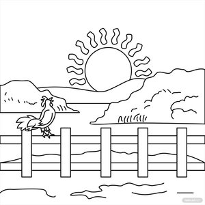 Black And White Good Morning Vector