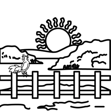 Free Black And White Good Morning Clipart Template to Edit Online