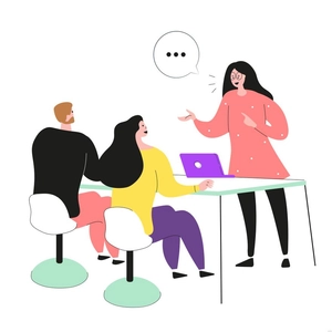 Business Discussion Illustration