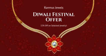 Free Diwali Festival Offer Facebook Post Template to Edit Online