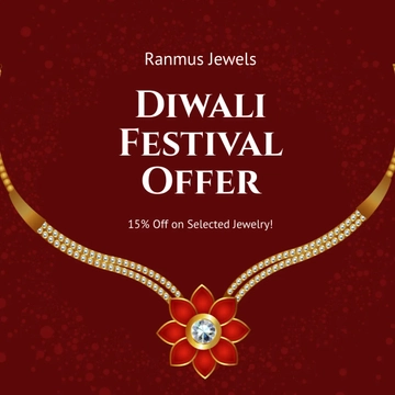 Free Diwali Festival Offer Instagram Post Template to Edit Online