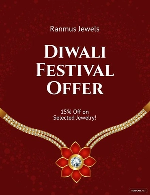 Diwali Festival Offer Flyer Template