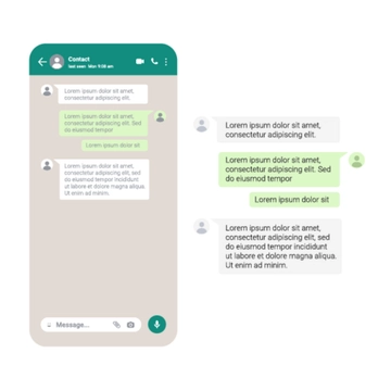 Free Whatsapp Conversation Clipart Template to Edit Online