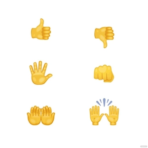 Whatsapp Hand Emoji Vector