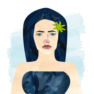Watercolor Woman Illustration