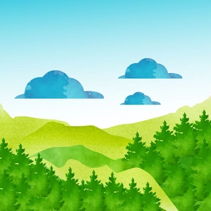 Watercolor Landscape Illustration