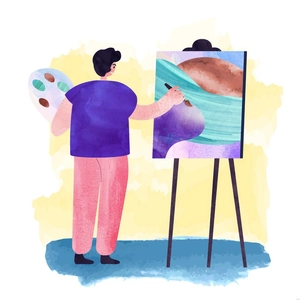 Watercolor Painting Illustration